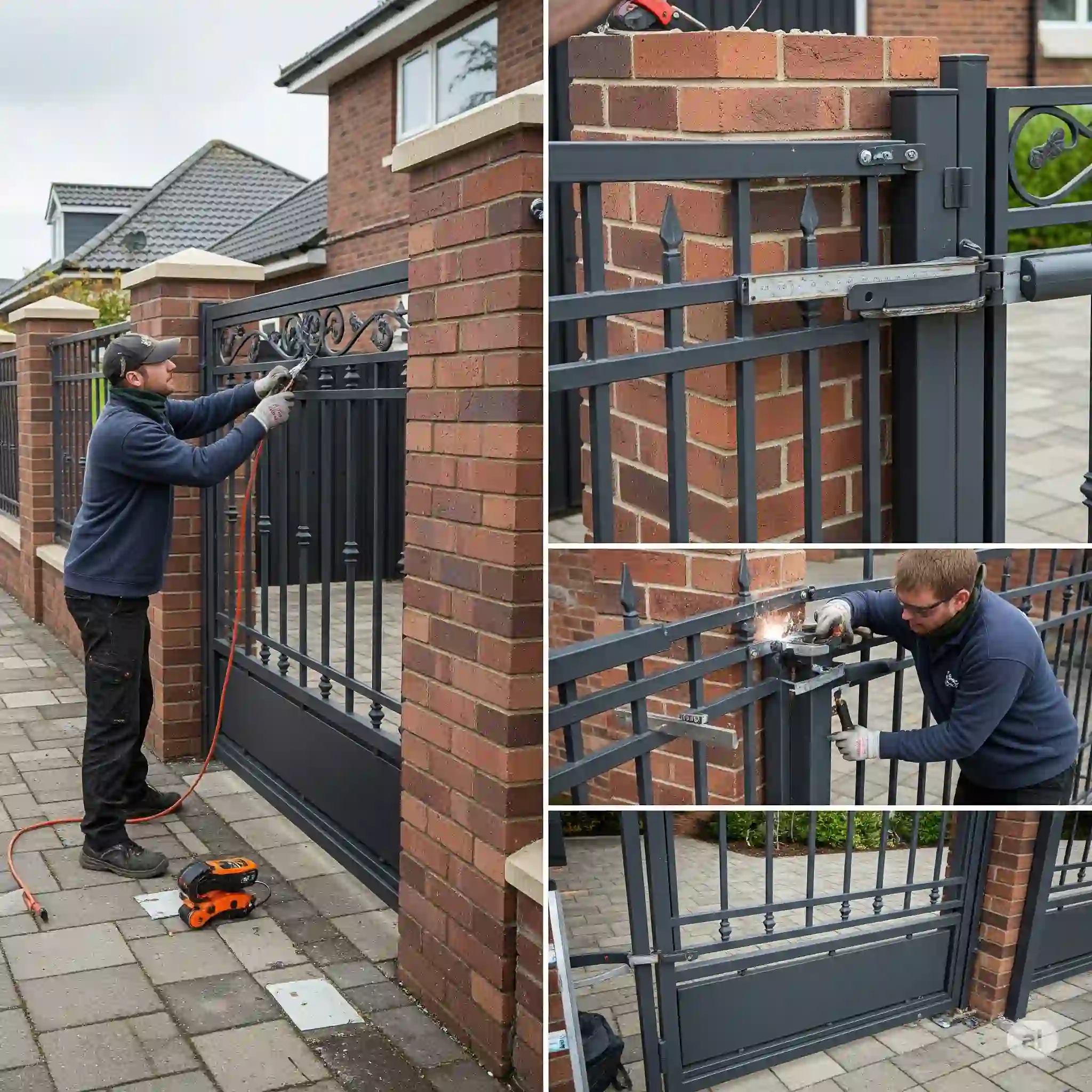 A bespoke, high-quality metal gate installed at a Portsmouth property